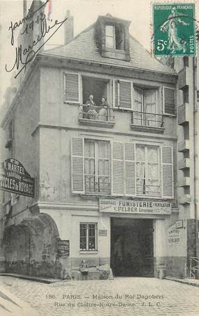 / CPA FRANCE 75004 "Paris, maison du roi Dragobert, rue du Cloitre Notre Dame"