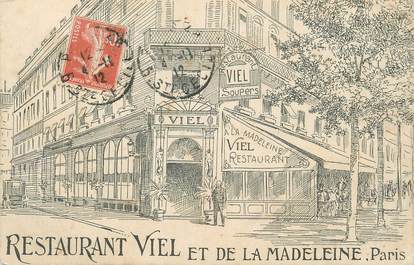 / CPA FRANCE 75008 "Paris, restaurant Viel et de la Madeleine"