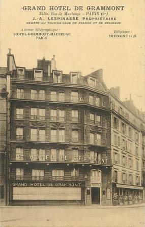 / CPA FRANCE 75009 "Paris, Grand Hôtel de Grammont"