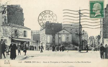 / CPA FRANCE 75012 "Paris, rue de Wattignies et Claude Decaen"