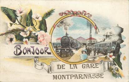 / CPA FRANCE 75014 "Paris, gare de Montparnasse"