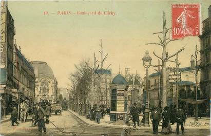 / CPA FRANCE 75018 "Paris, bld de Clichy"