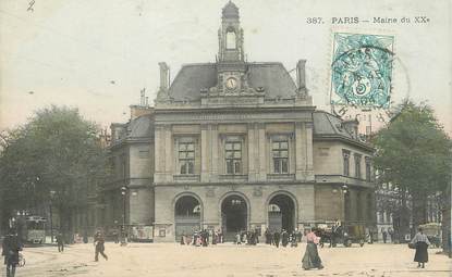 / CPA FRANCE 75020 "Paris, mairie"