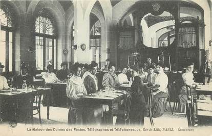 / CPA FRANCE 75007 "Paris, la maison des dames des postes, télégraphes et téléphone"