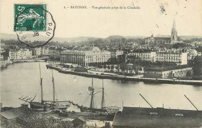 / CPA FRANCE 64 "Bayonne, vue générale prise de la citadelle"