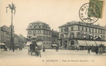 / CPA FRANCE 68 "Mulhouse, place du nouveau quartier "