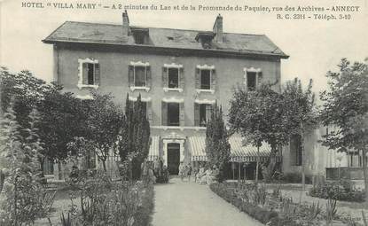 / CPA FRANCE 74 "Annecy, hôtel Villa Mary"