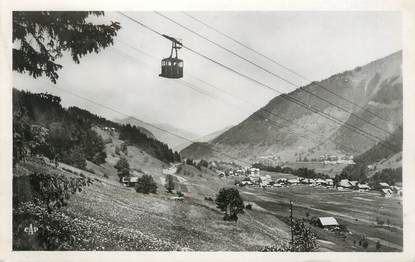 / CPSM FRANCE 74 "Morzine, le téléphérique du Plenay"