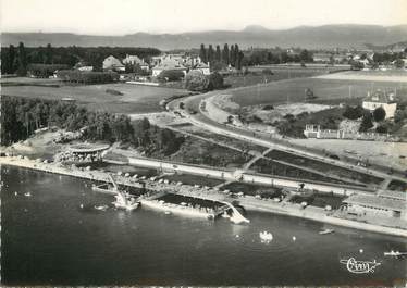 / CPSM FRANCE 74 "Thonon les Bains, vue aérienne"