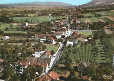 / CPSM FRANCE 74 "Saint Cergues, vue générale aérienne"