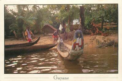 CPSM GUYANE "Pirogue Boni"