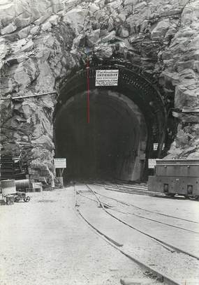 / CPSM FRANCE 74 "Chamonix, tunnel sous le Mont Blanc, entrée du tunnel"