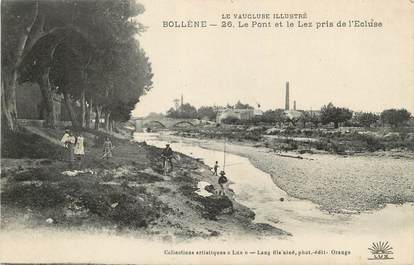 / CPA FRANCE 84 "Bollène, le pont et le Lez"