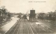 02 Aisne / CPA FRANCE 02 "Chauny, vue générale de la gare"