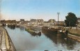 / CPSM FRANCE 02 "Chauny, vue sur le canal" / PENICHE