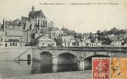 53 Mayenne / CPA FRANCE 53 "Mayenne, l'église Notre Dame et le pont sur la Mayenne"