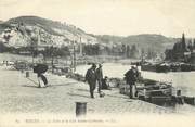 76 Seine Maritime / CPA FRANCE 76 "Rouen, la seine et la côte Sainte Catherine"