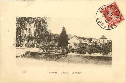 / CPA FRANCE 19 "Brive, la digue"