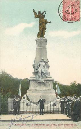 / CPA FRANCE 62 "Calais, monument du Souvenir Français"