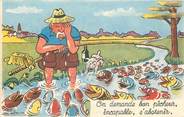 Illustrateur CPA JEAN DE PREISSAC " la pêche"