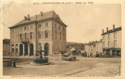 / CPA FRANCE 54 "Badonviller, hôtel de ville"