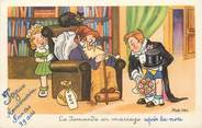 Illustrateur   CPA ROB VEL  "La demande en mariage"