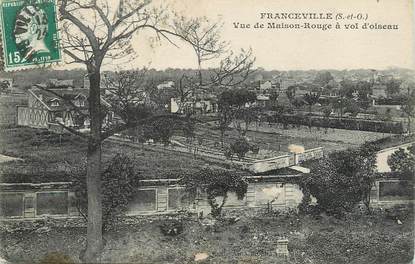 / CPA FRANCE 93 "le Raincy, Franceville, vue de maison rouge à vol d'oiseau"