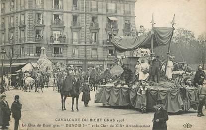 / CPA FRANCE 75019 "Paris, cavalcade du boeuf gras 1908" 