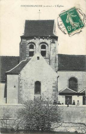 / CPA FRANCE 95 "Courdimanche, l'église"