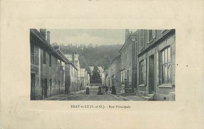 / CPA FRANCE 95 "Bray et Lu, rue principale"