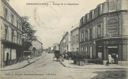 / CPA FRANCE 95  "Bessancourt, avenue de la République"
