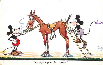 CPA ILLUSTRATEUR DISNEY / MICKEY