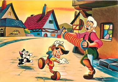 CPA ILLUSTRATEUR DISNEY PINOCCHIO