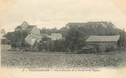 95 Val D'oise / CPA FRANCE 95 "Vallangoujard, vue d'ensemble de la ferme et de l'église"