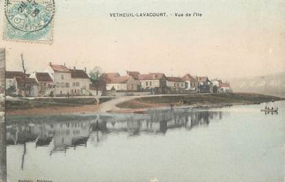 / CPA FRANCE 95 "Vetheuil Lavacourt, vue de l'Ile"