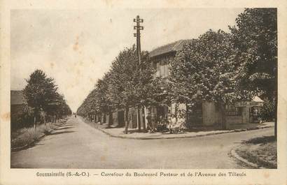 / CPA FRANCE 95 "Goussainville, carrefour du boulevard Pasteur et de l'avenue des tilleuls"