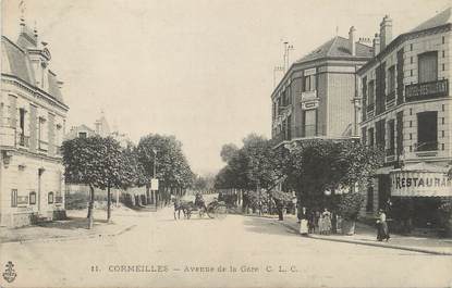 / CPA FRANCE 95 "Cormeilles en Parisis, av de la gare"