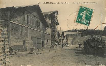 / CPA FRANCE 95 "Cormeilles en Parisis, usines et carrières Lambert"