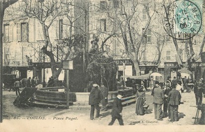 / CPA FRANCE 83 "Toulon, place Puget"