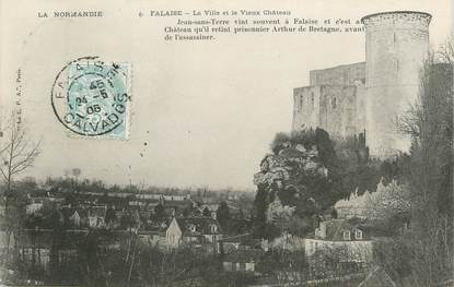 / CPA FRANCE 14 "Falaise, la ville et le vieux château"