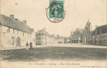 / CPA FRANCE 14 "Falaise, Guibray, place Reine Mathilde"