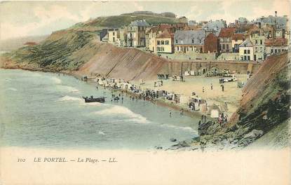 CPA FRANCE 62 "Le Portel, la plage, Ed. L.L."