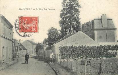 / CPA FRANCE 91 "Mainville, la rue des Creuses"