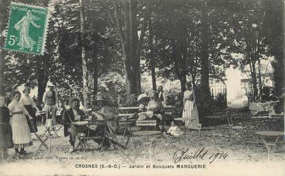 / CPA FRANCE 91 "Crosnes, jardin et bosquets Marguerie"