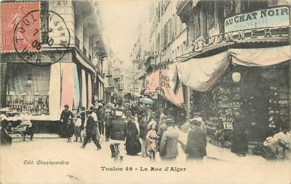 CPA FRANCE 83 "Toulon, la rue d'Alger"