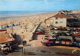 80 Somme / CPSM FRANCE 80 "Fort Mahon, la plage et l'entrée de la digue"