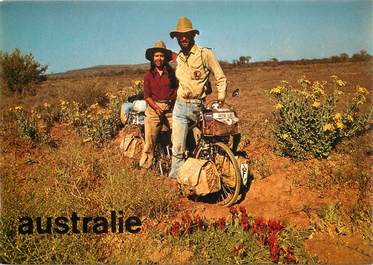 CPSM AUSTRALIE "Tour du monde et déserts à bicyclette"