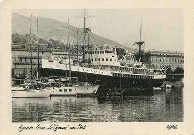 / CPSM FRANCE 20 "Corse, Ajaccio, Le Cyrnos au Port" / BATEAU