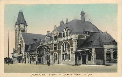 CPA FRANCE 68 "Colmar, la gare"