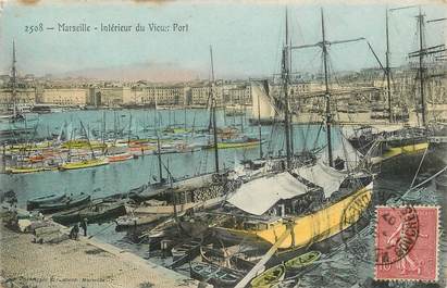 CPA FRANCE 13 "Marseille, intérieur du vieux port"